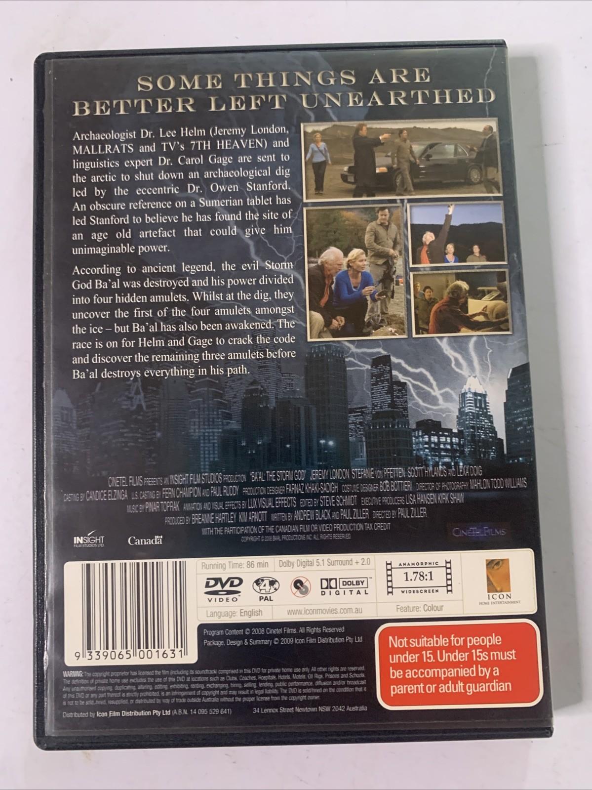 Ba'al The Storm God (DVD, 2008) Jeremy London Region 4 NEW