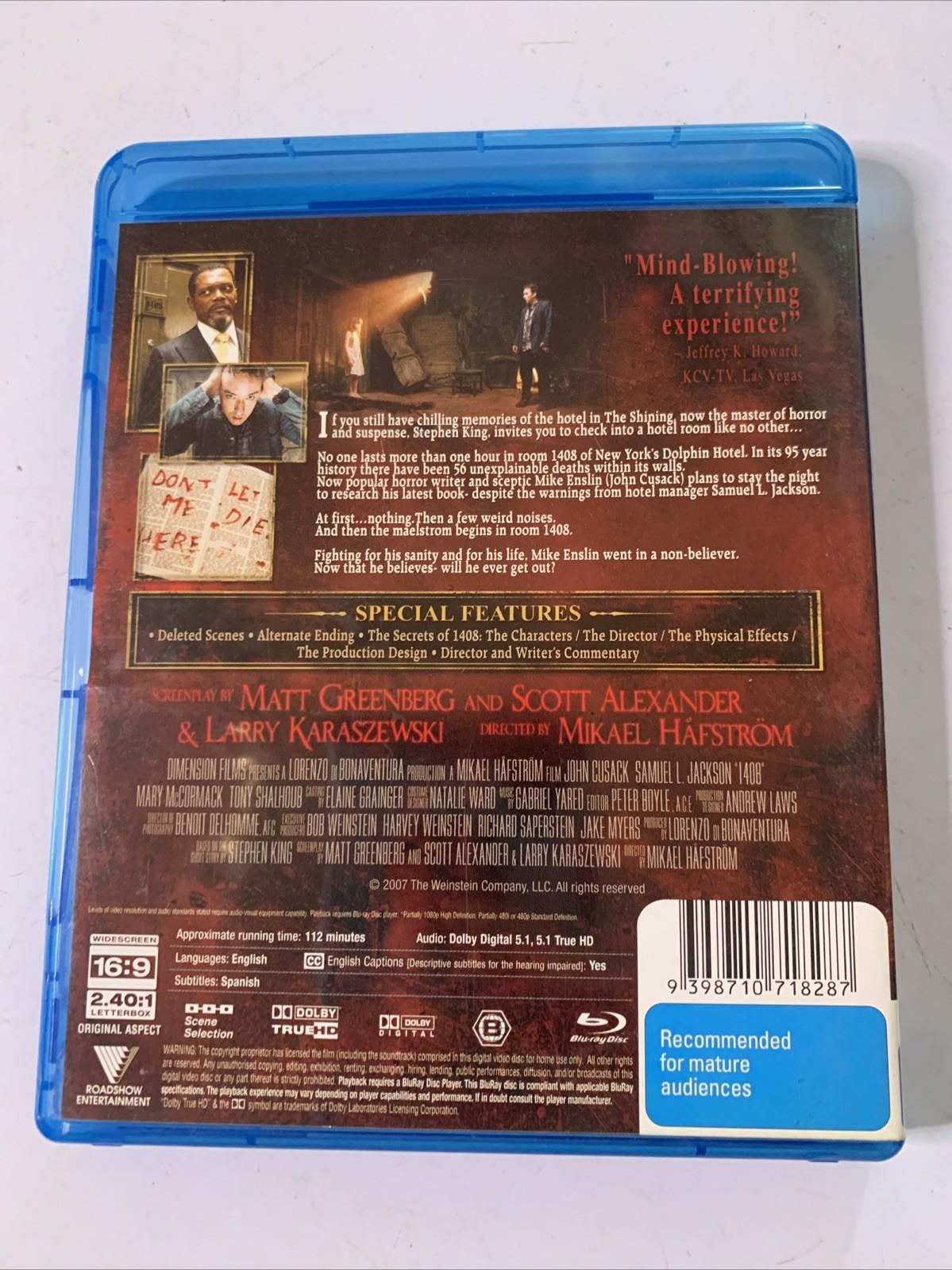 1408 (Director's Cut Edition, Blu-ray, 2007) John Cusack, Samuel L. Jackson