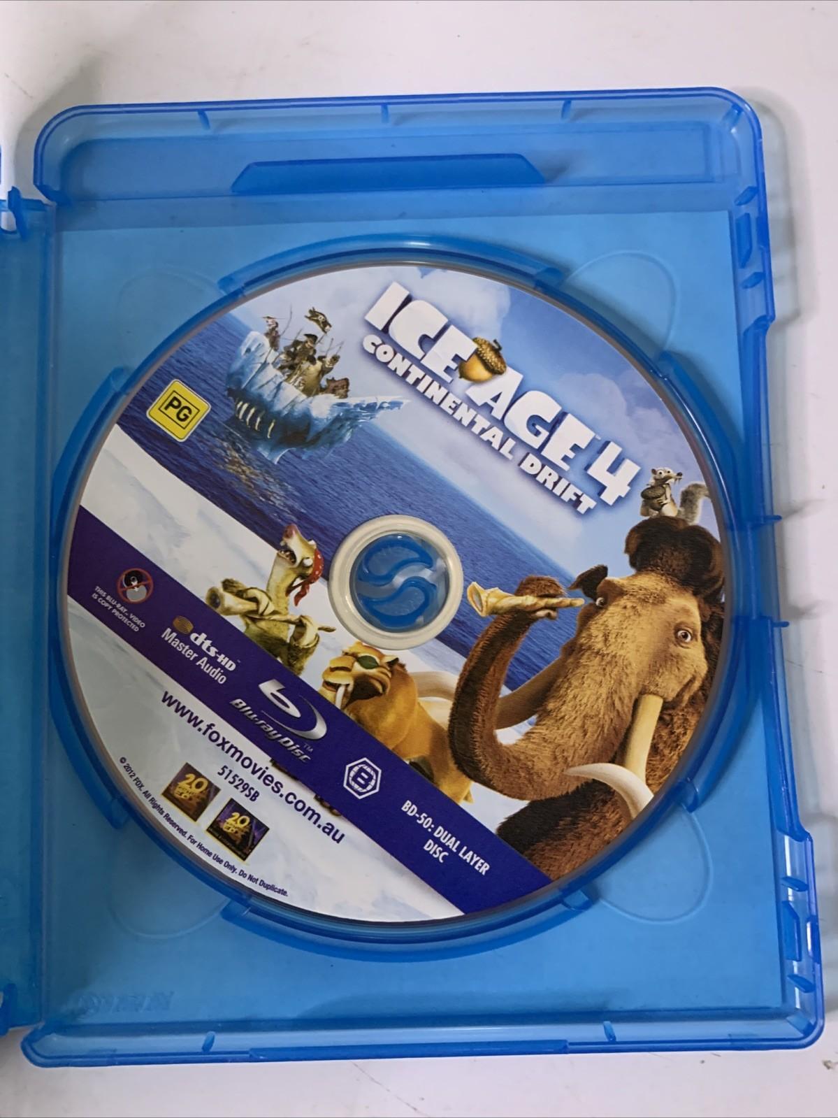 Ice Age 4: Continental Drift (Blu-ray, 2012) Animated Film Region B