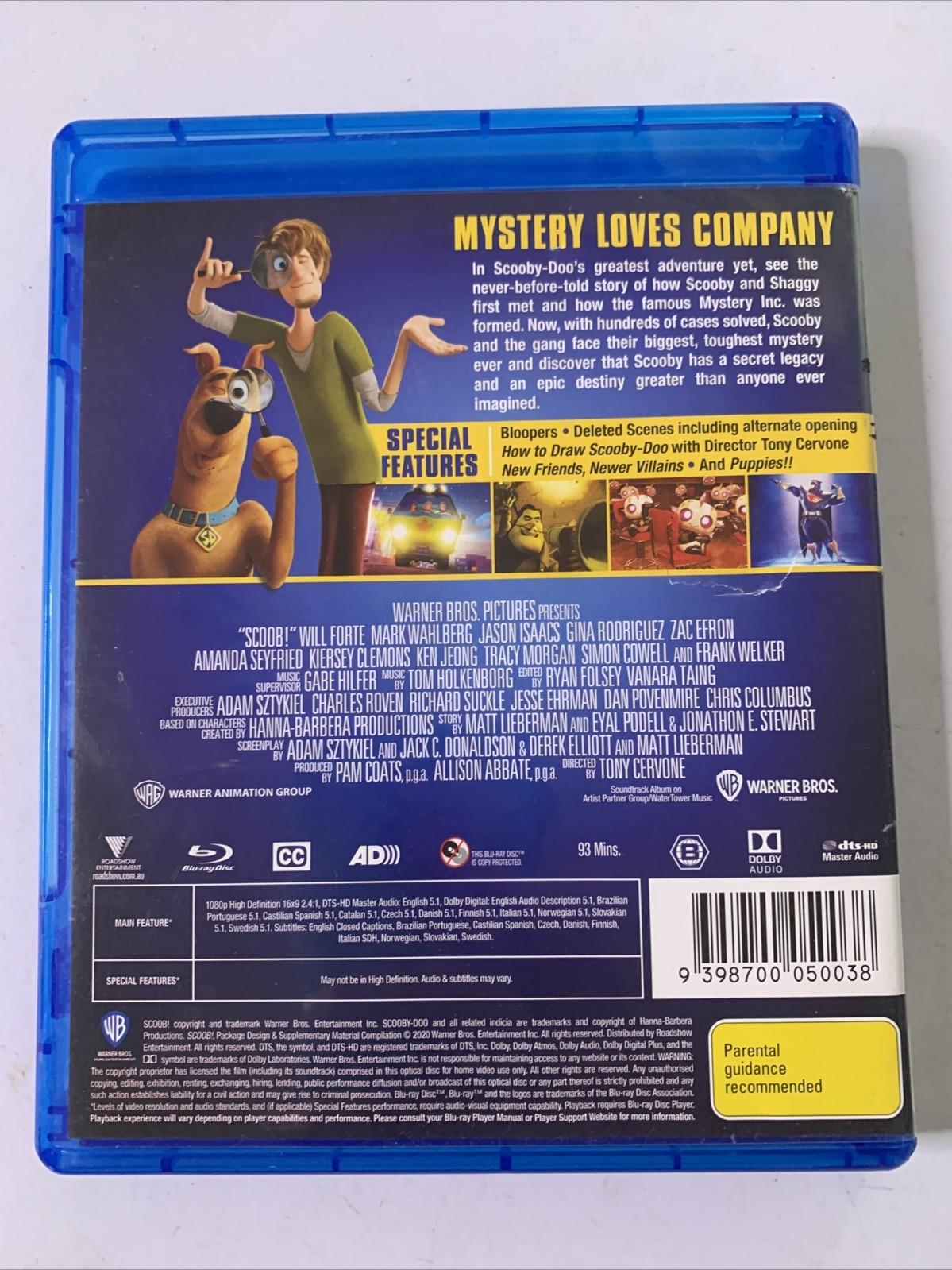 Scoob! (Blu-ray, 2020) Animated Film Region B