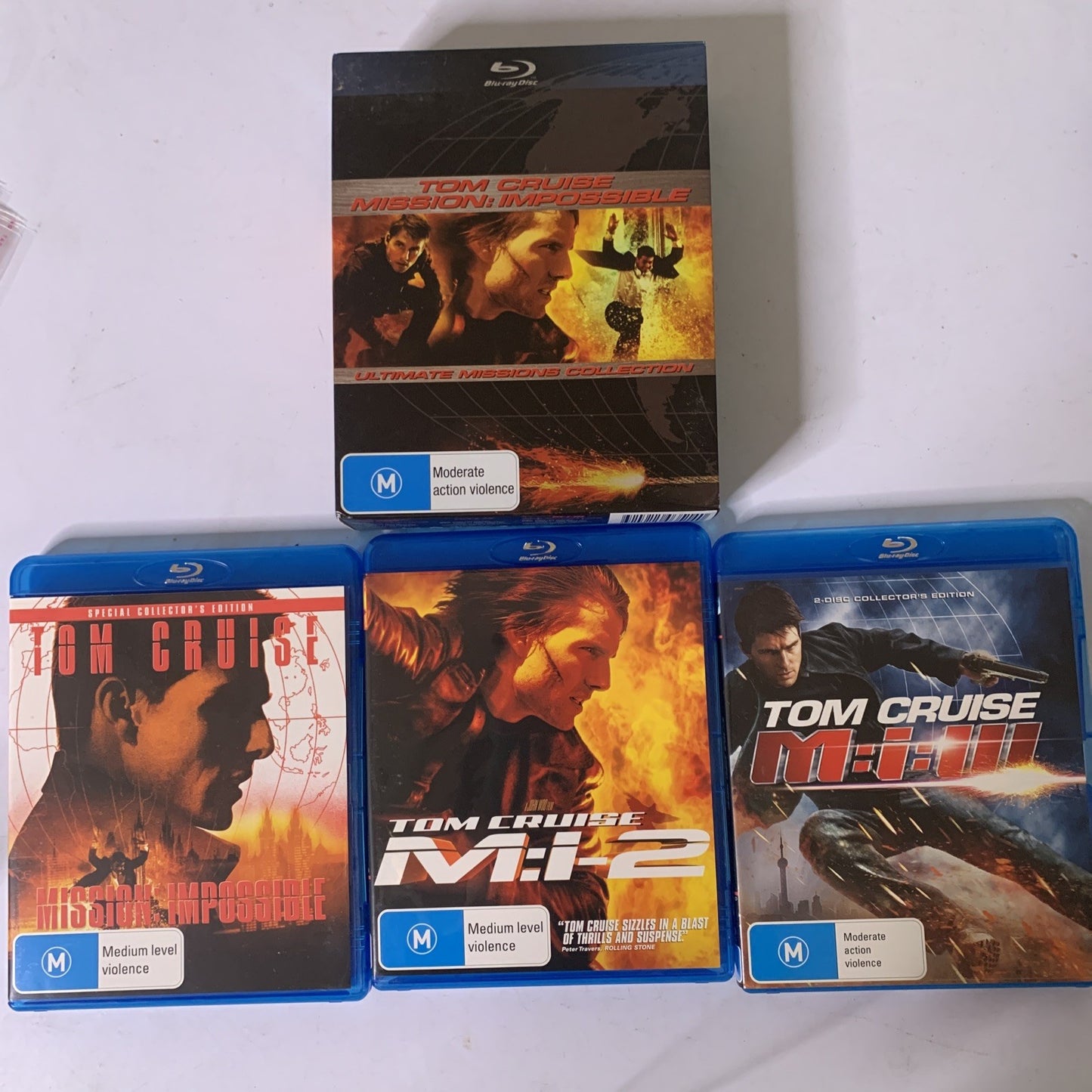 Mission Impossible 1,2,3 : Ultimate Missions Collection (Blu-ray, 1996) Region B