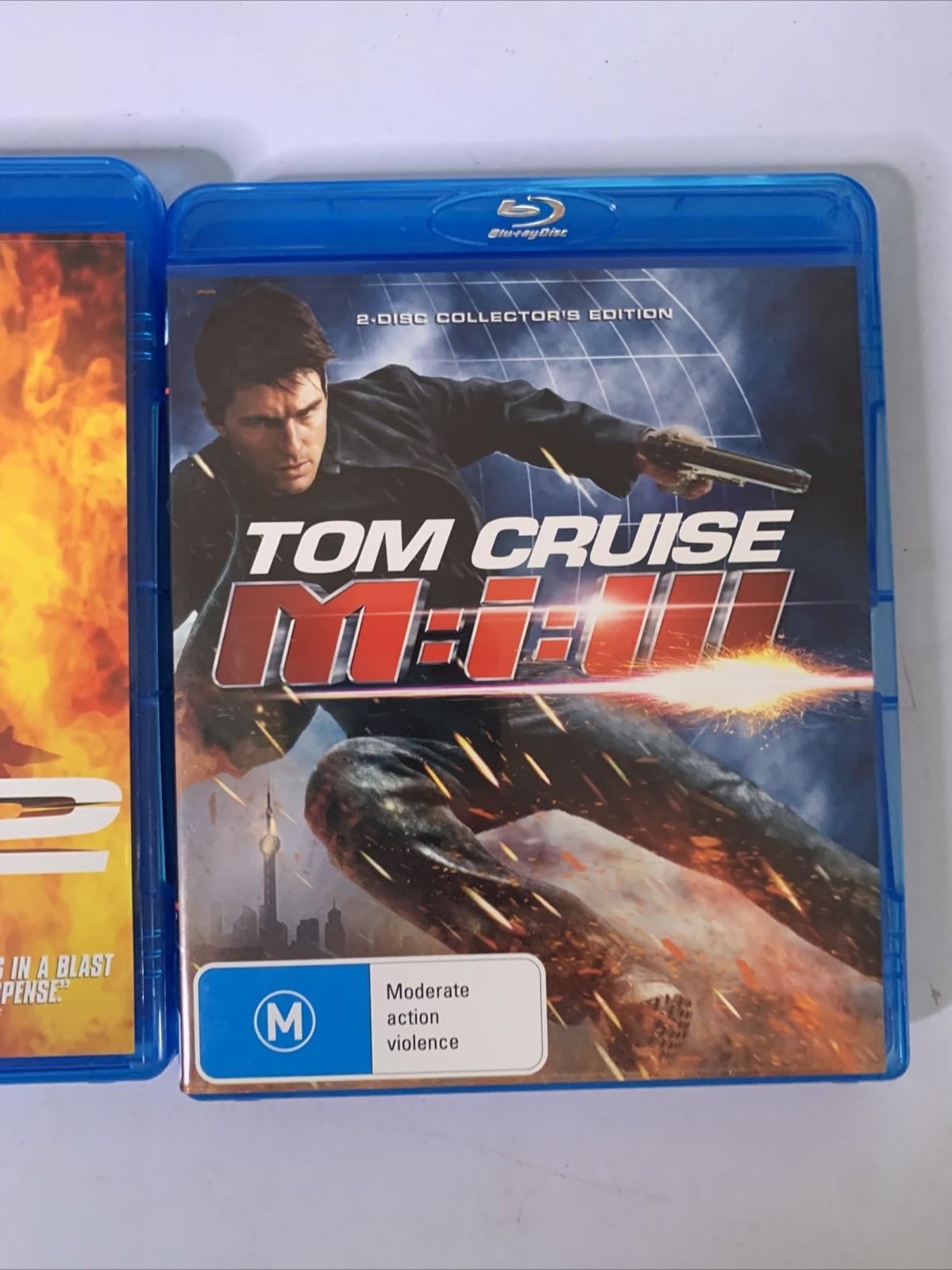 Mission Impossible 1,2,3 : Ultimate Missions Collection (Blu-ray, 1996) Region B