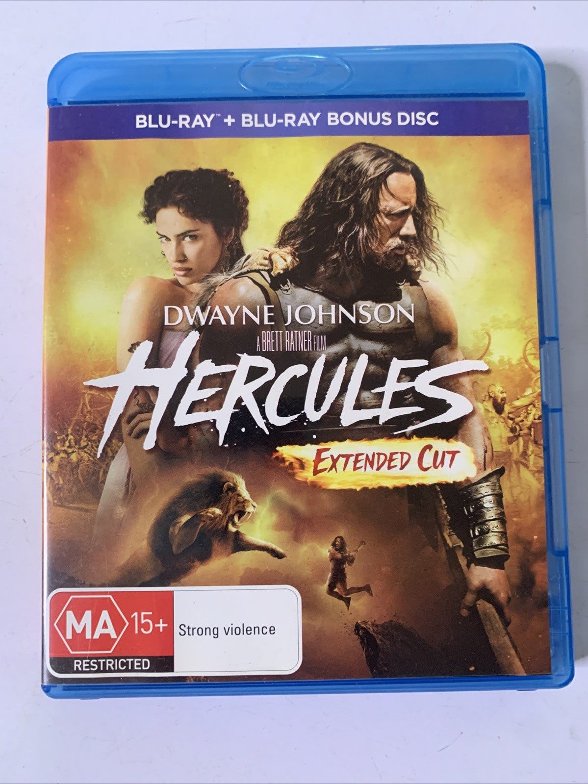 Hercules (Extended Edition, Blu-ray, 2014, 2-Discs) Dwayne Johnson  Region B