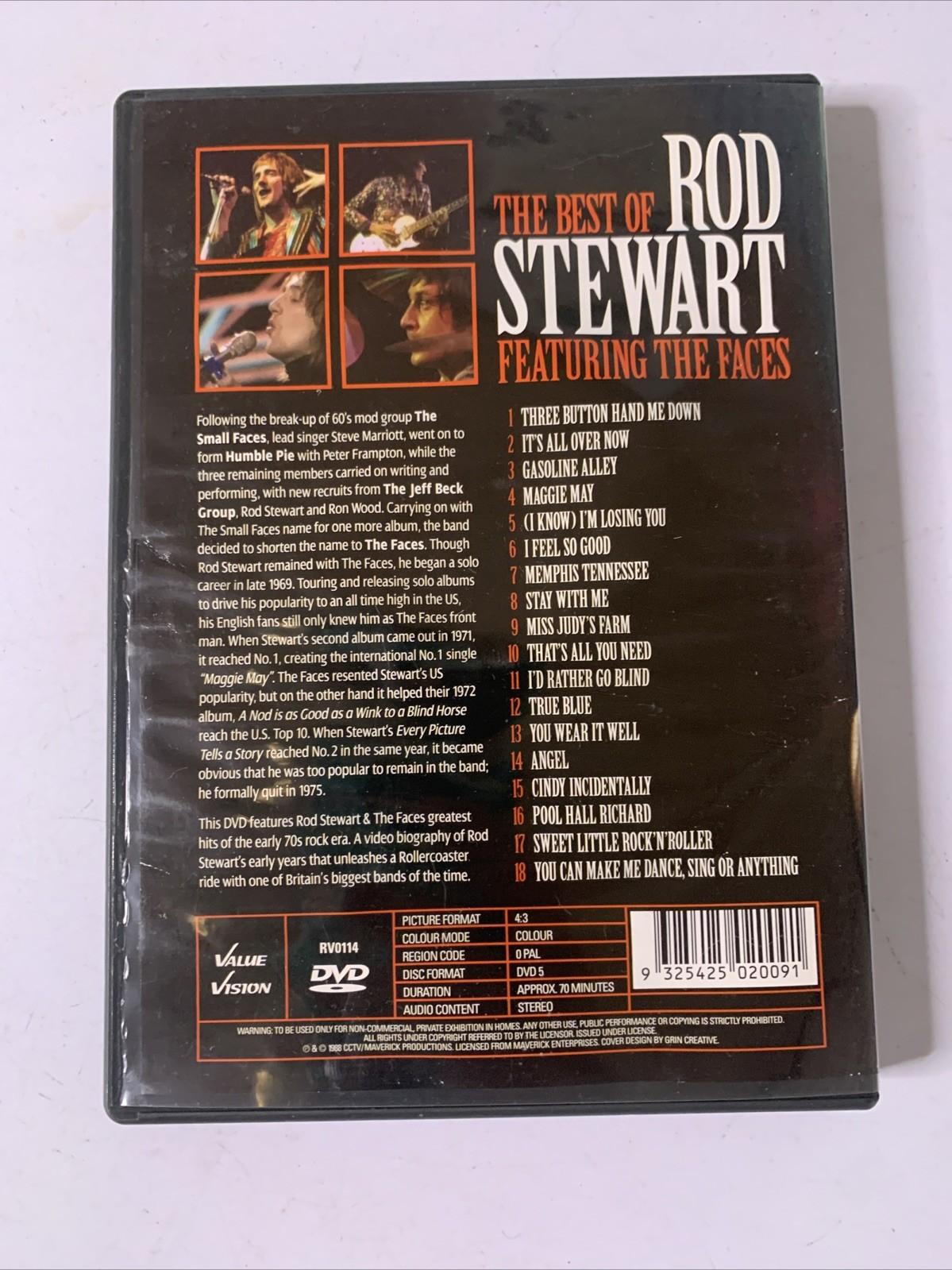 The Best Of Rod Stewart Featuring The Faces (DVD, 2003) All Regions