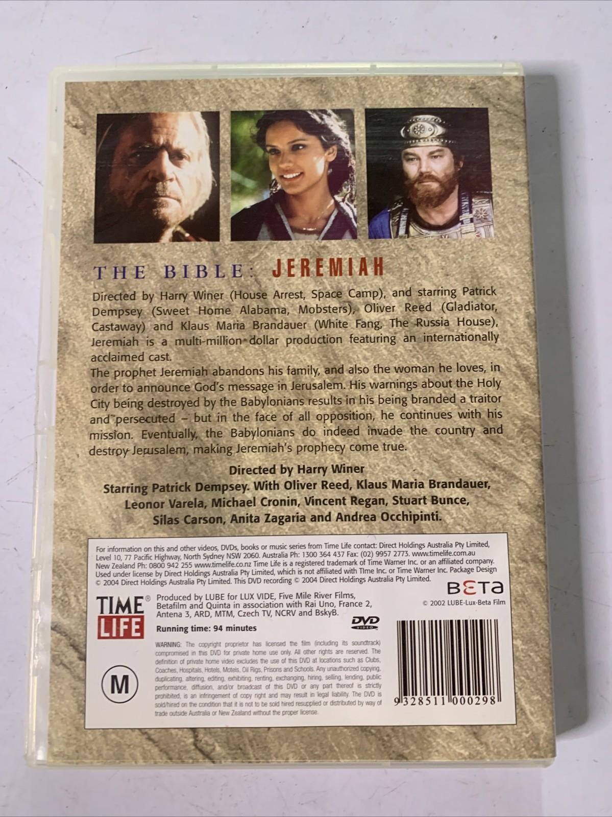 The Bible: Jeremiah (DVD, 1998) Patrick Dempsey, Oliver Reed All Regions