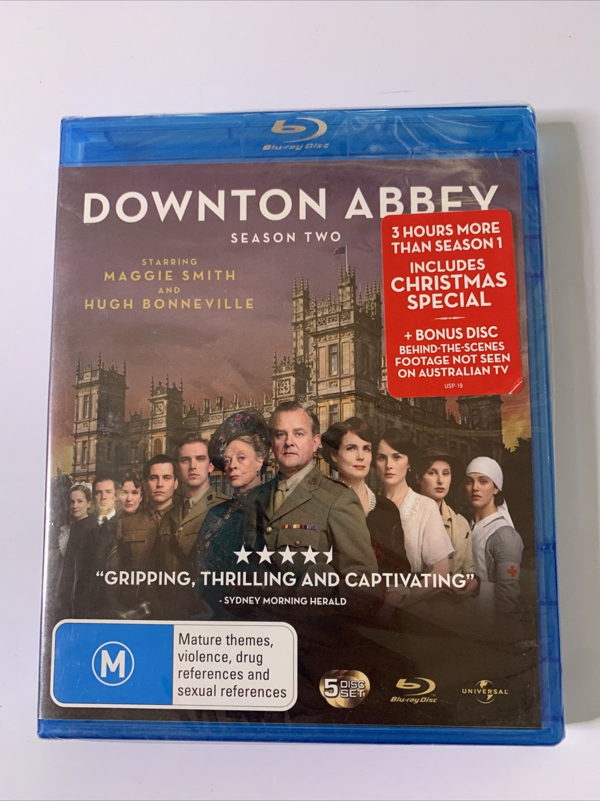 Downton Abbey : The Complete Season 2 (Blu-ray, 2012, 5-Discs) All Regions