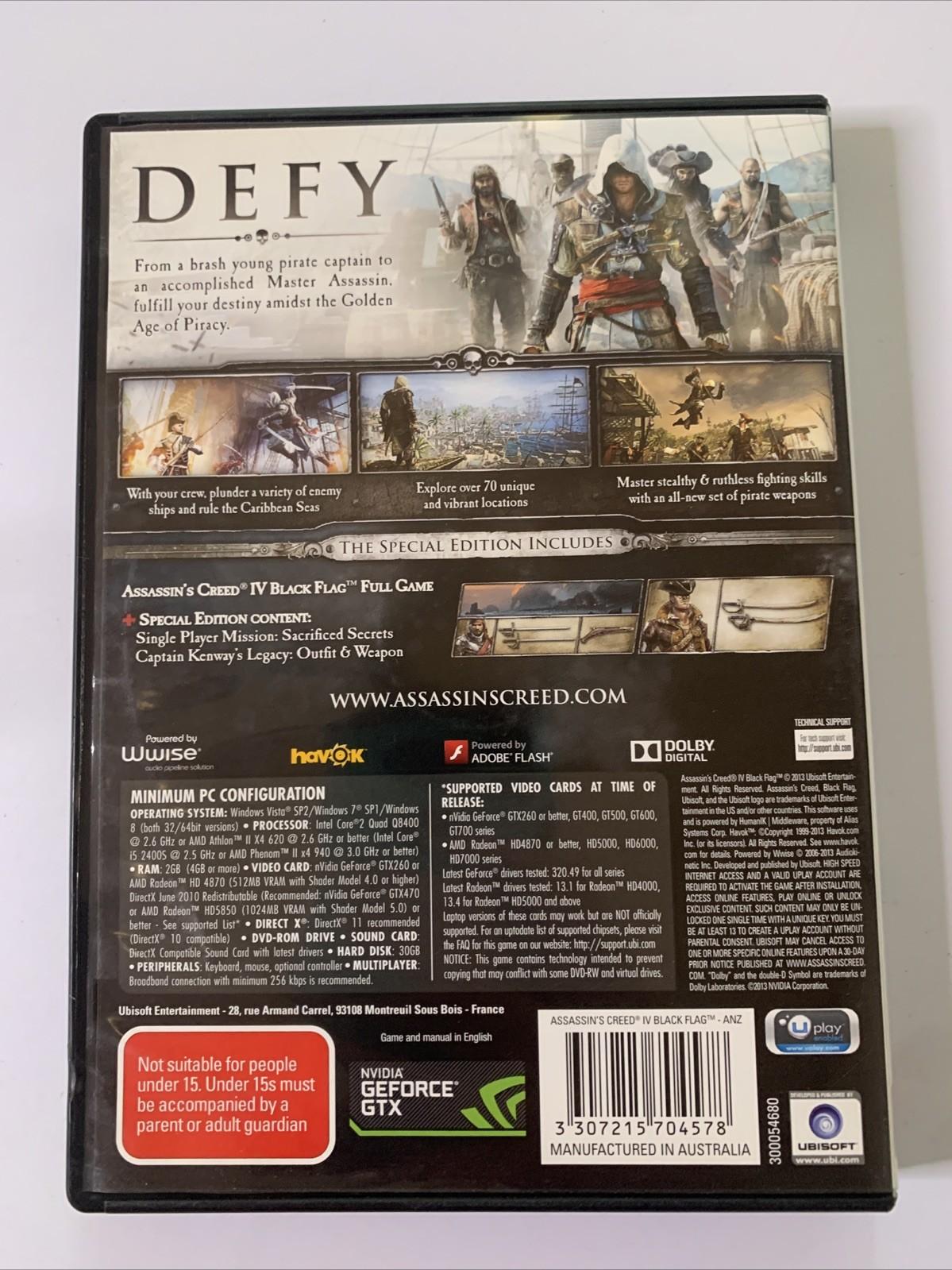 Assassins Creed IV Black Flag PC DVD-ROM Windows Game
