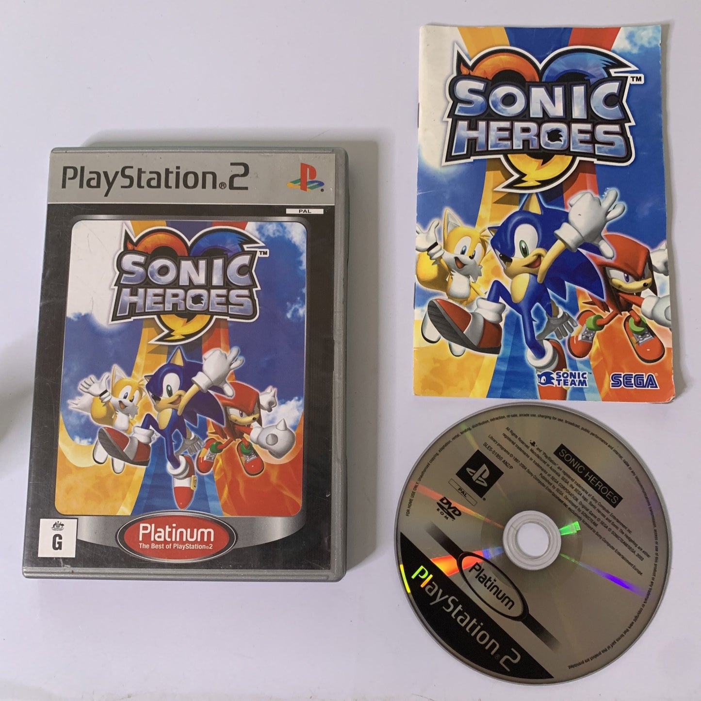 Sonic Heroes PS2 PlayStation 2 PAL 2003 Game Complete