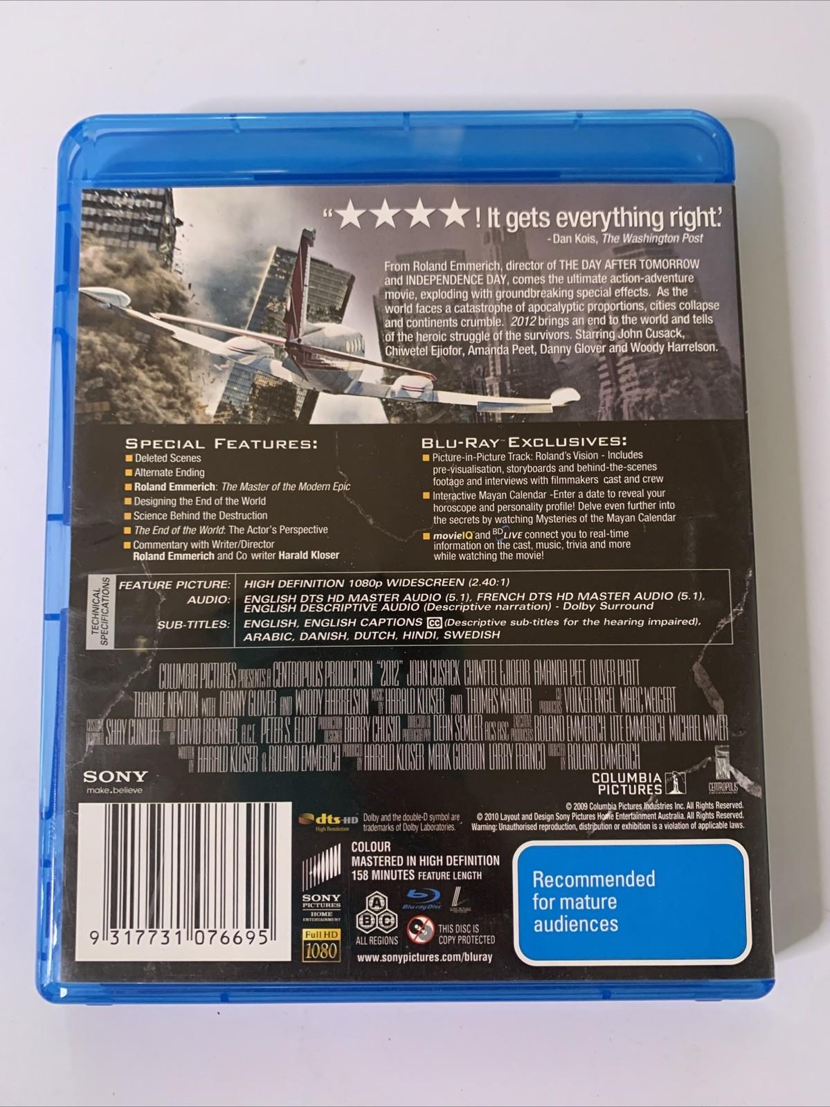 2012 (Special Edition, Blu-ray, 2009) Danny Glover, John Cusack, Woody Harrelson