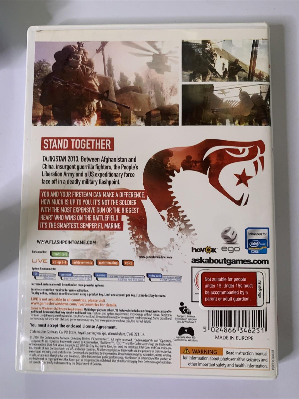 Operation Flashpoint: Red River PC DVD Windows Shooter Game