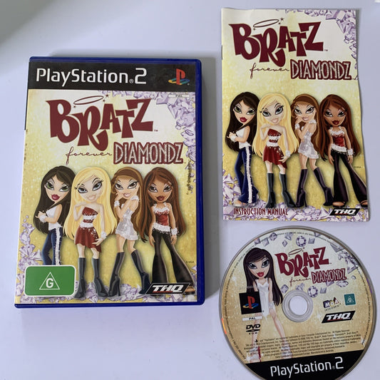 Bratz Forever Diamondz PS2 PlayStation 2 PAL 2006 Game Complete