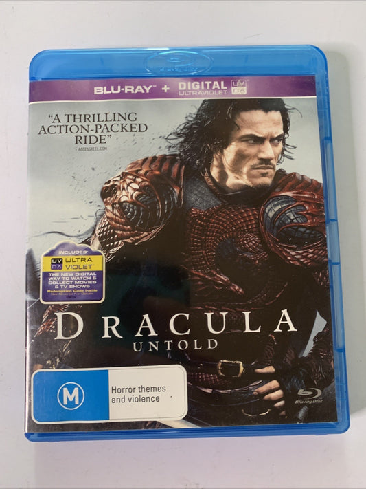 Dracula Untold (Blu-ray, 2014) Luke Evans, Dominic Cooper Region B