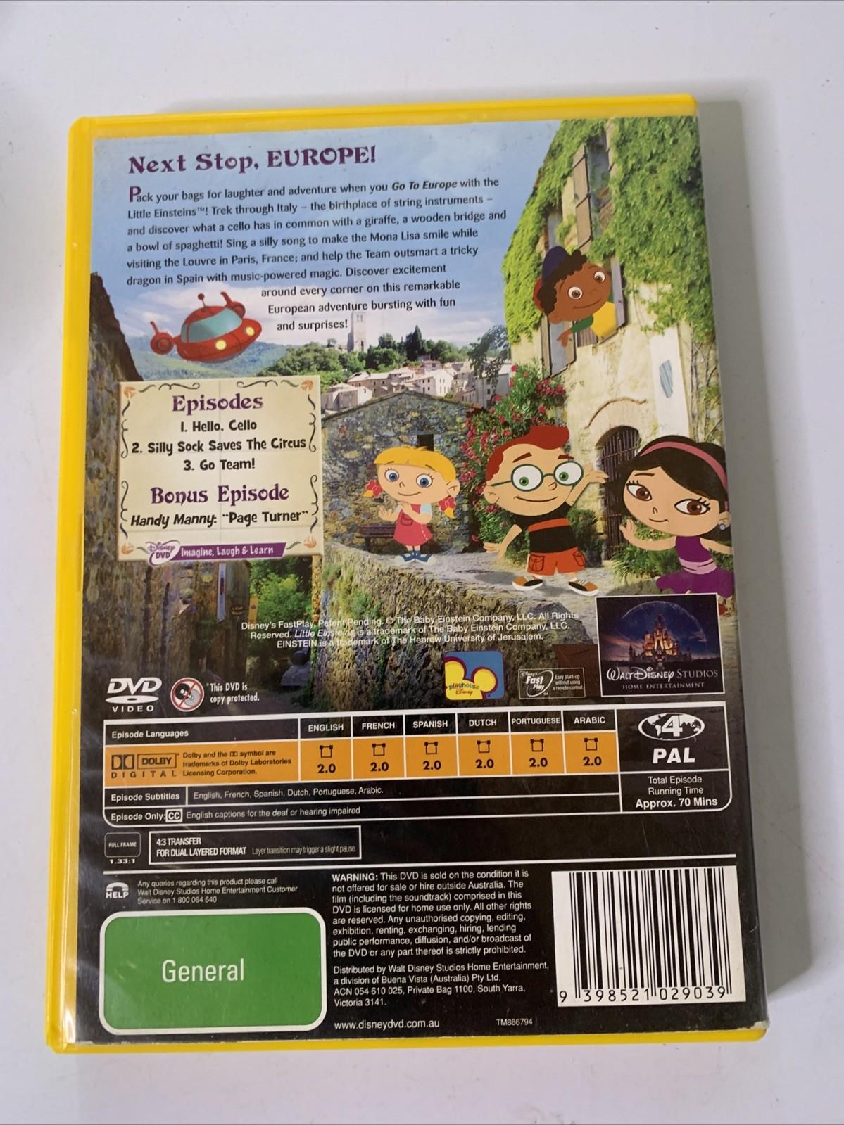 Little Einsteins: Go to Europe (DVD, 2008) Disney Animation Region 4