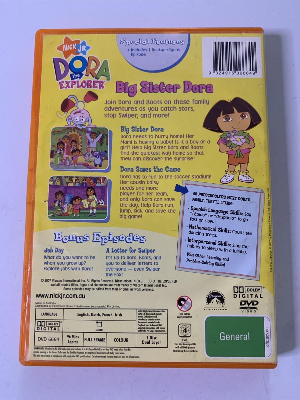 Dora the Explorer: Big Sister Dora (DVD, 2000) Animation Region 4