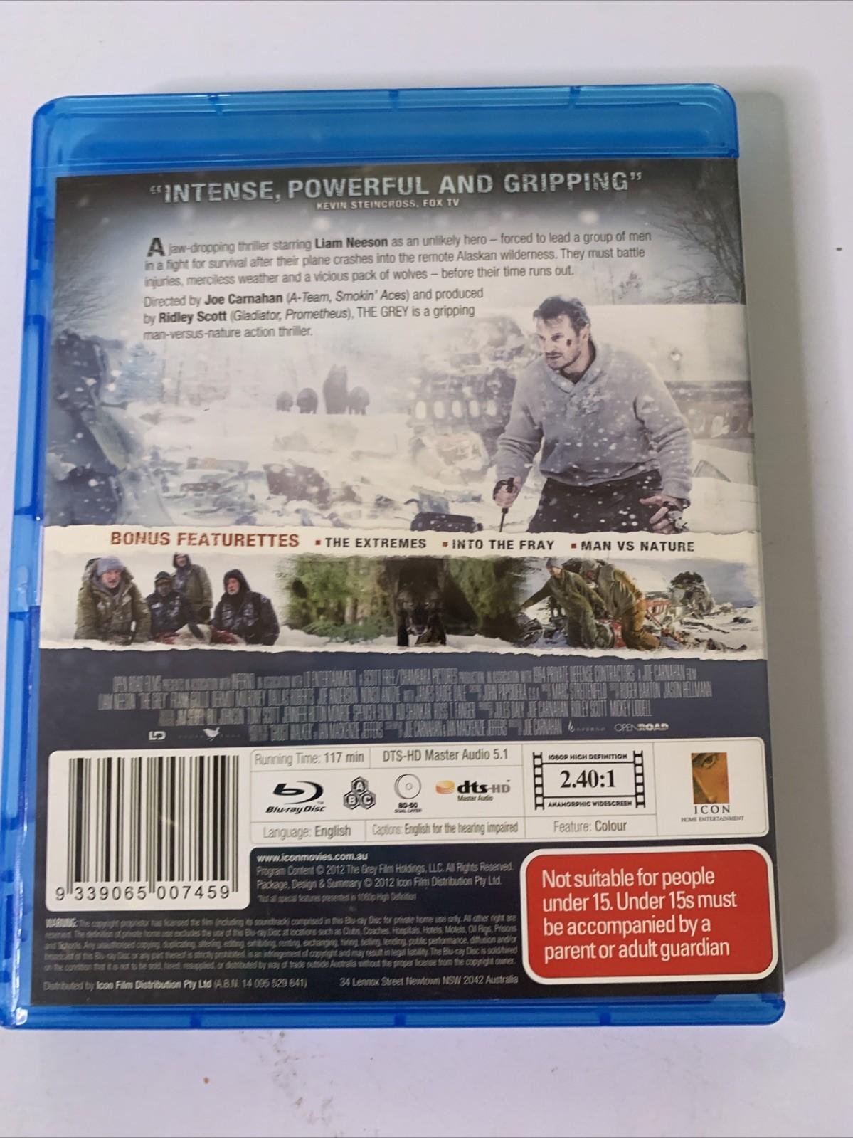 The Grey (Blu-ray, 2011) Liam Neeson All Regions