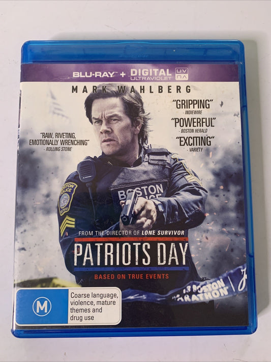 Patriots Day (Blu-ray, 2016) John Goodman, Mark Wahlberg, Lana Condor Region B