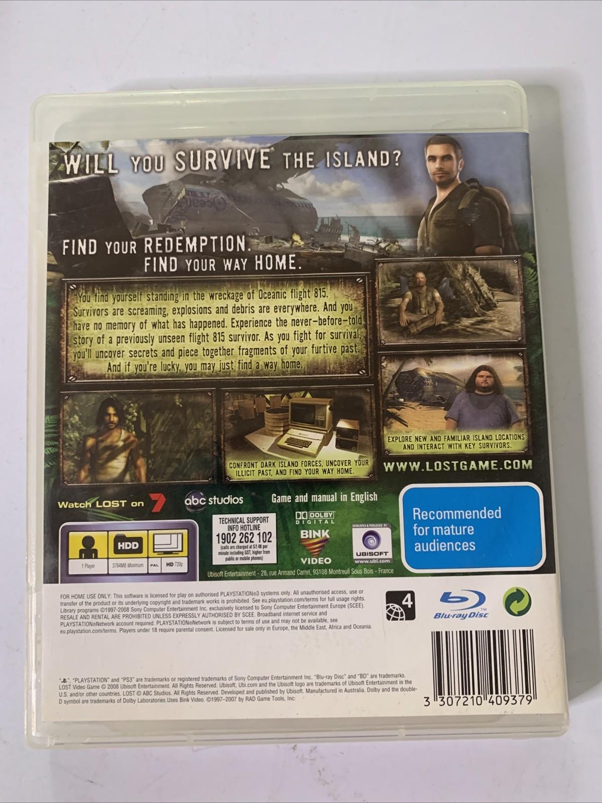 Lost: The Video Game PS3 PlayStation 3 2008 Game Complete