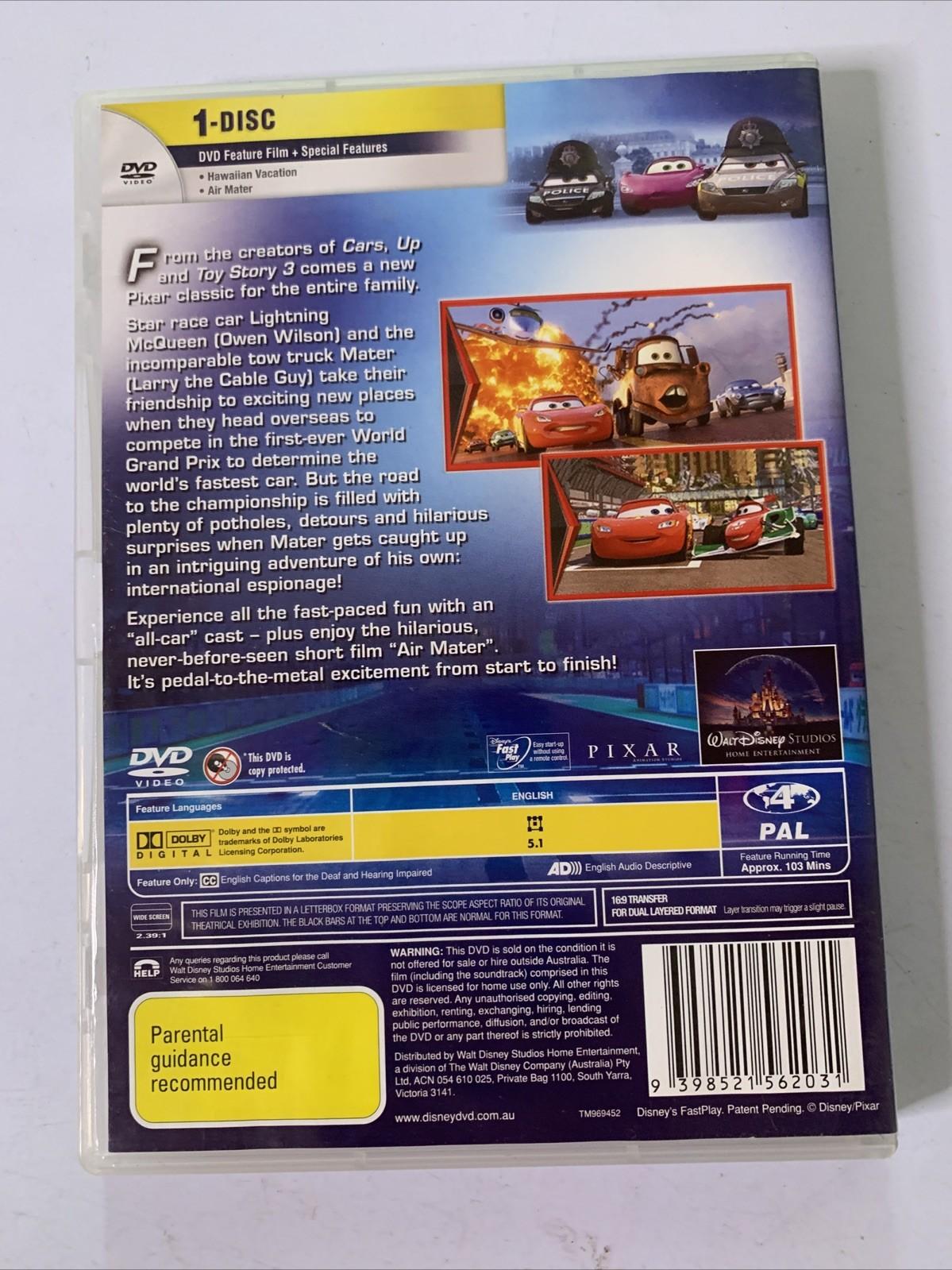 Cars 2 (DVD, 2011) Disney Pixar Film Animation Region 4 – Retro Unit