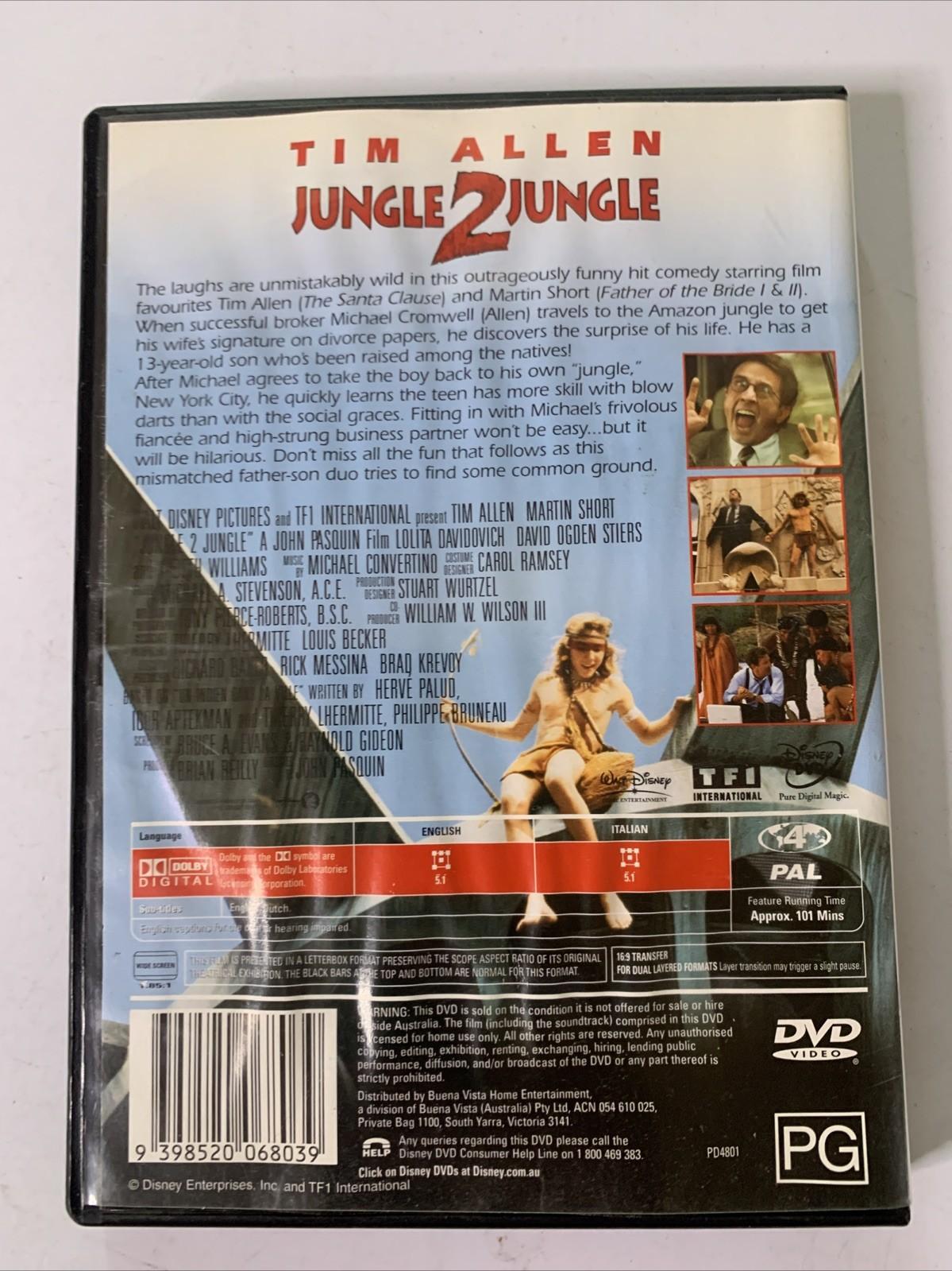Jungle 2 Jungle (DVD, 1997) Martin Short, Tim Allen Disney Film  Region 4