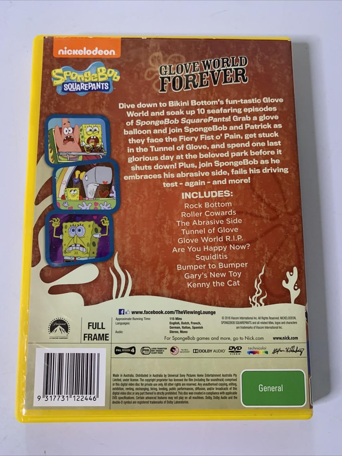 SpongeBob SquarePants : Glove World Forever (DVD, 2015) Animation Region 4