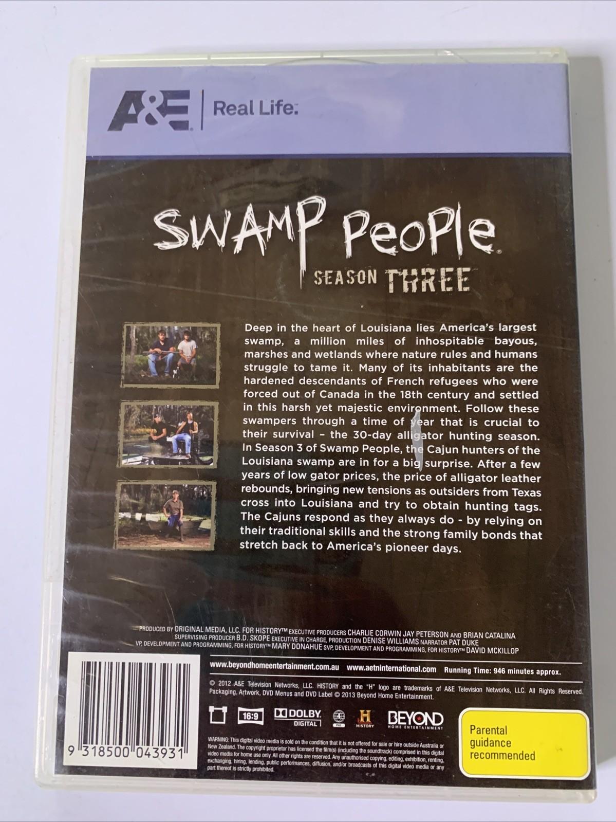 Swamp People : Season 3 (DVD, 2011, 5-Discs) Region 4