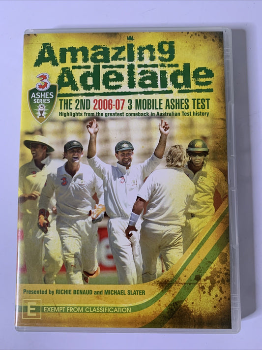 Amazing Adelaide: The 2nd 2006/7 Mobile Cricket Ashes Test (DVD, 2006) Region 4