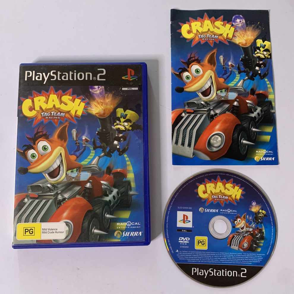 Crash: Tag Team Racing PS2 Sony PlayStation 2 PAL Game Complete – Retro ...