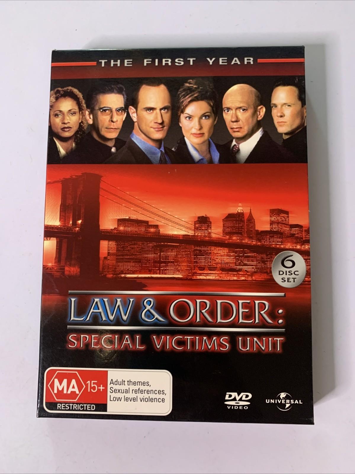 Law & Order: Special Victims Unit : Season 1 (DVD, 1999, 6-DIscs) Region 4 &2
