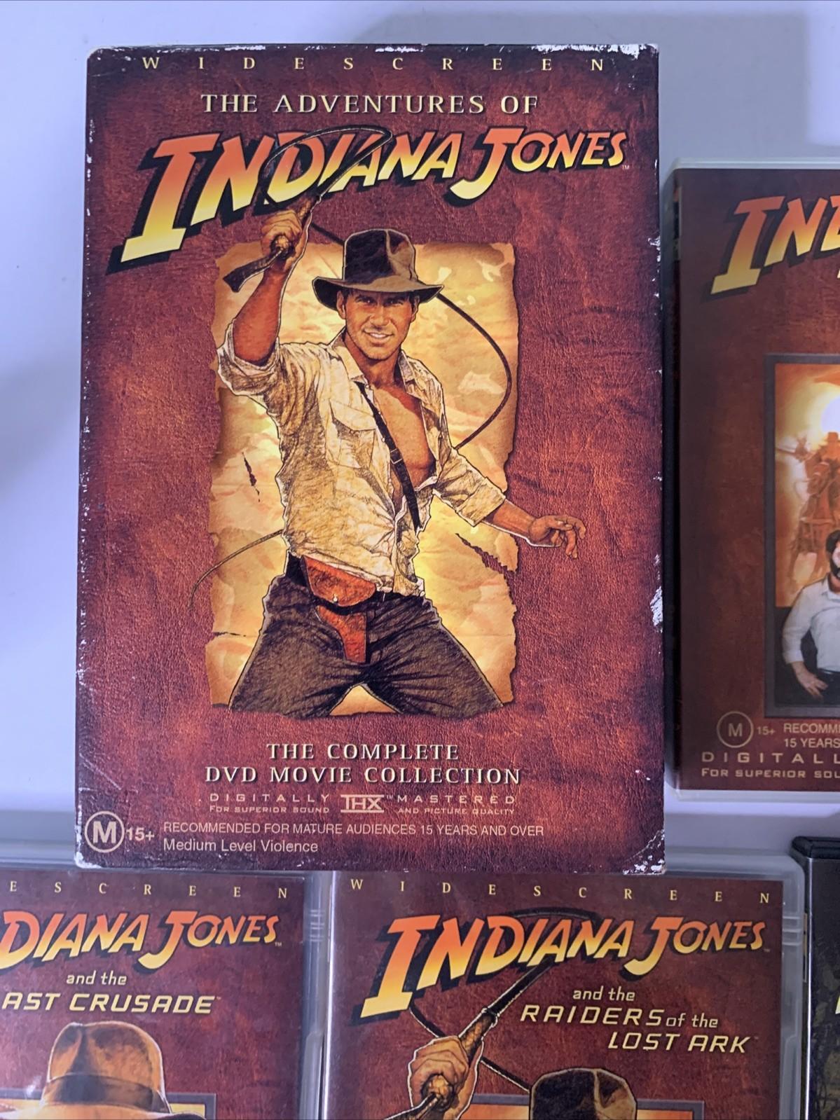 Indiana Jones : The Complete Movie Collection Box Set (DVD, 2003) Region 4