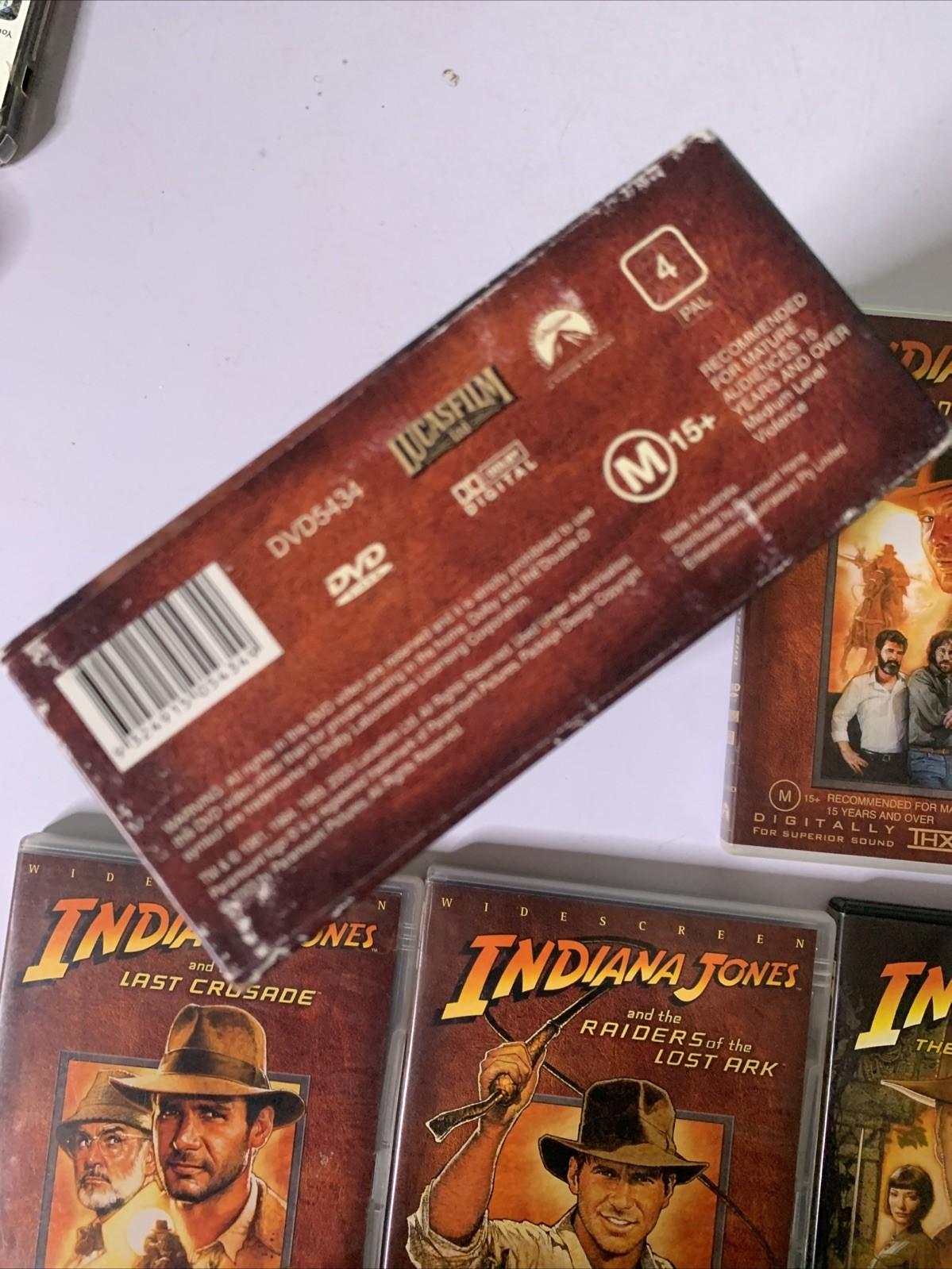 Indiana Jones : The Complete Movie Collection Box Set (DVD, 2003) Region 4