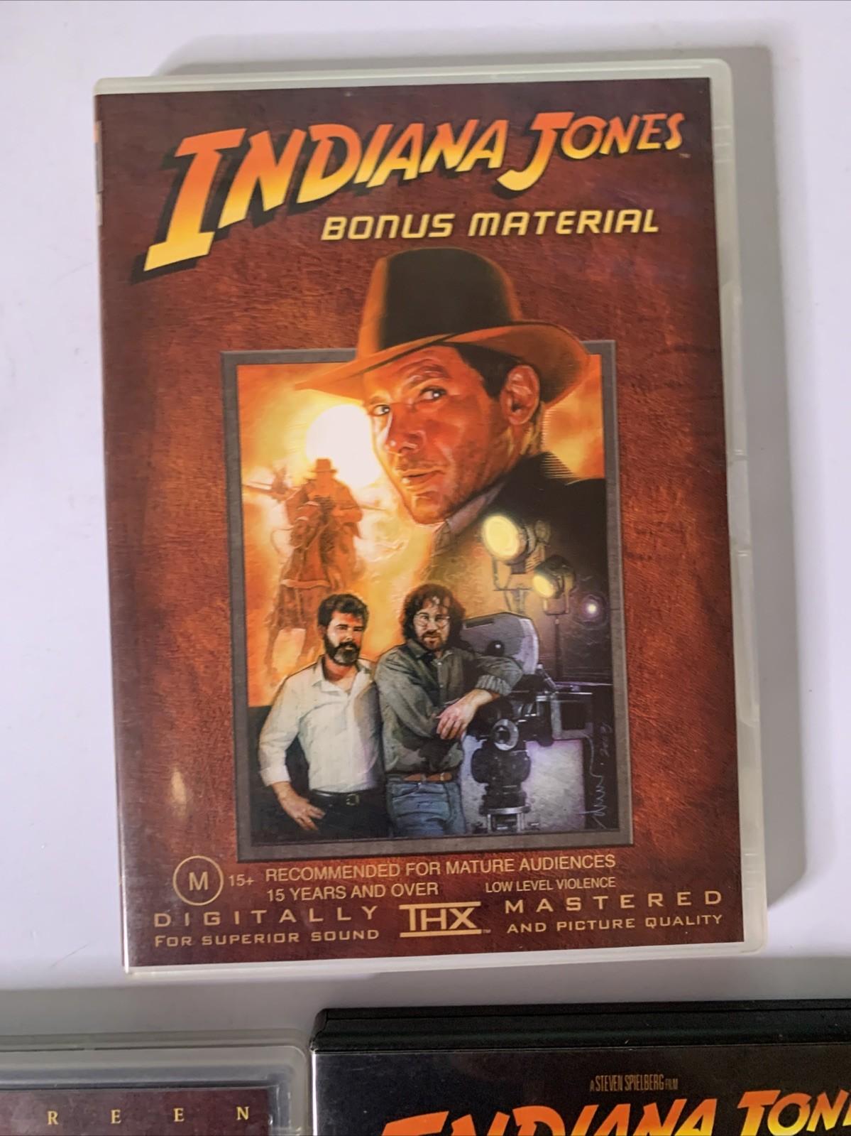 Indiana Jones : The Complete Movie Collection Box Set (DVD, 2003) Region 4
