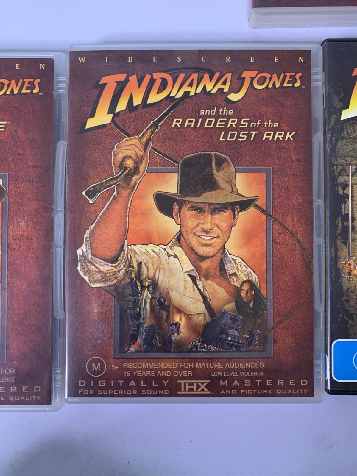 Indiana Jones : The Complete Movie Collection Box Set (DVD, 2003) Region 4