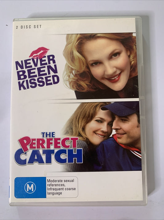 Never Been Kissed / The Perfect Catch (DVD, 2-Disc) Drew Barrymore Region 4