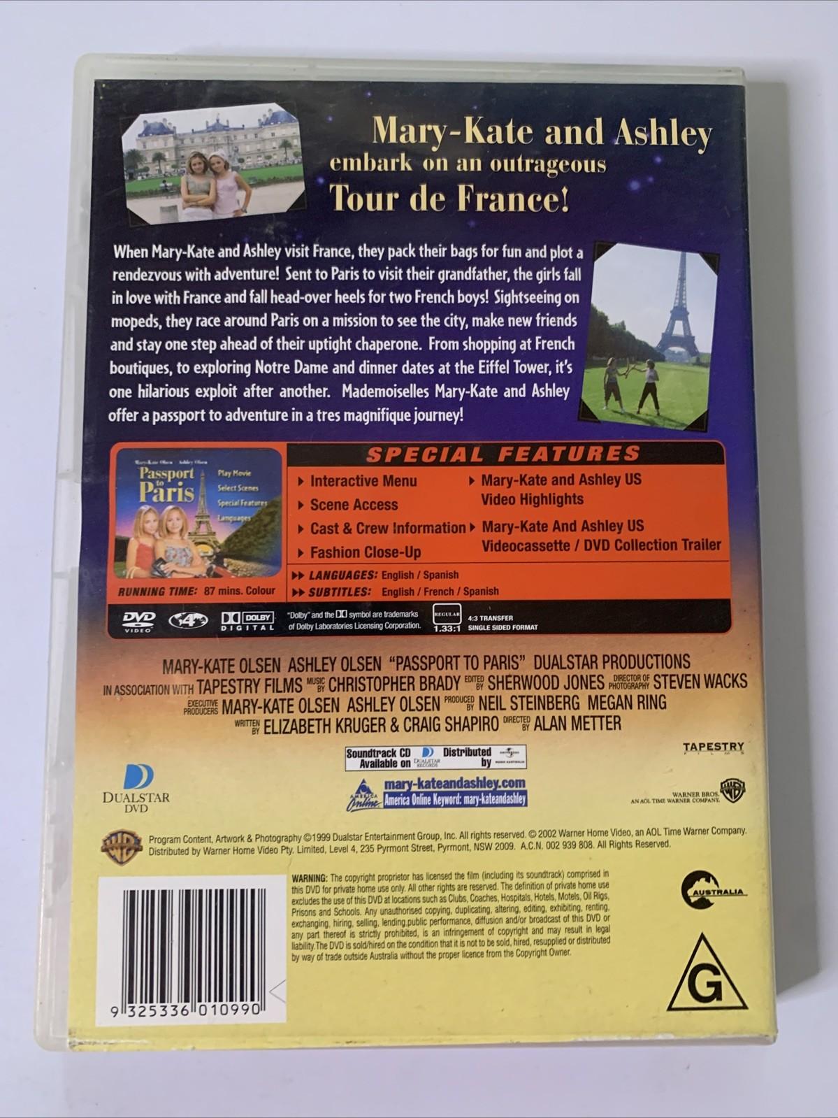 Passport to Paris (DVD, 2001) Ashley Olsen, Mary-Kate Olsen Region 4