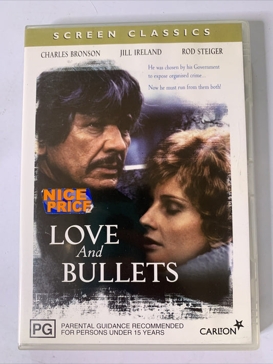 Love and Bullets (DVD, 1979) Charles Bronson, Rod Steiger, Jill Ireland Region 4
