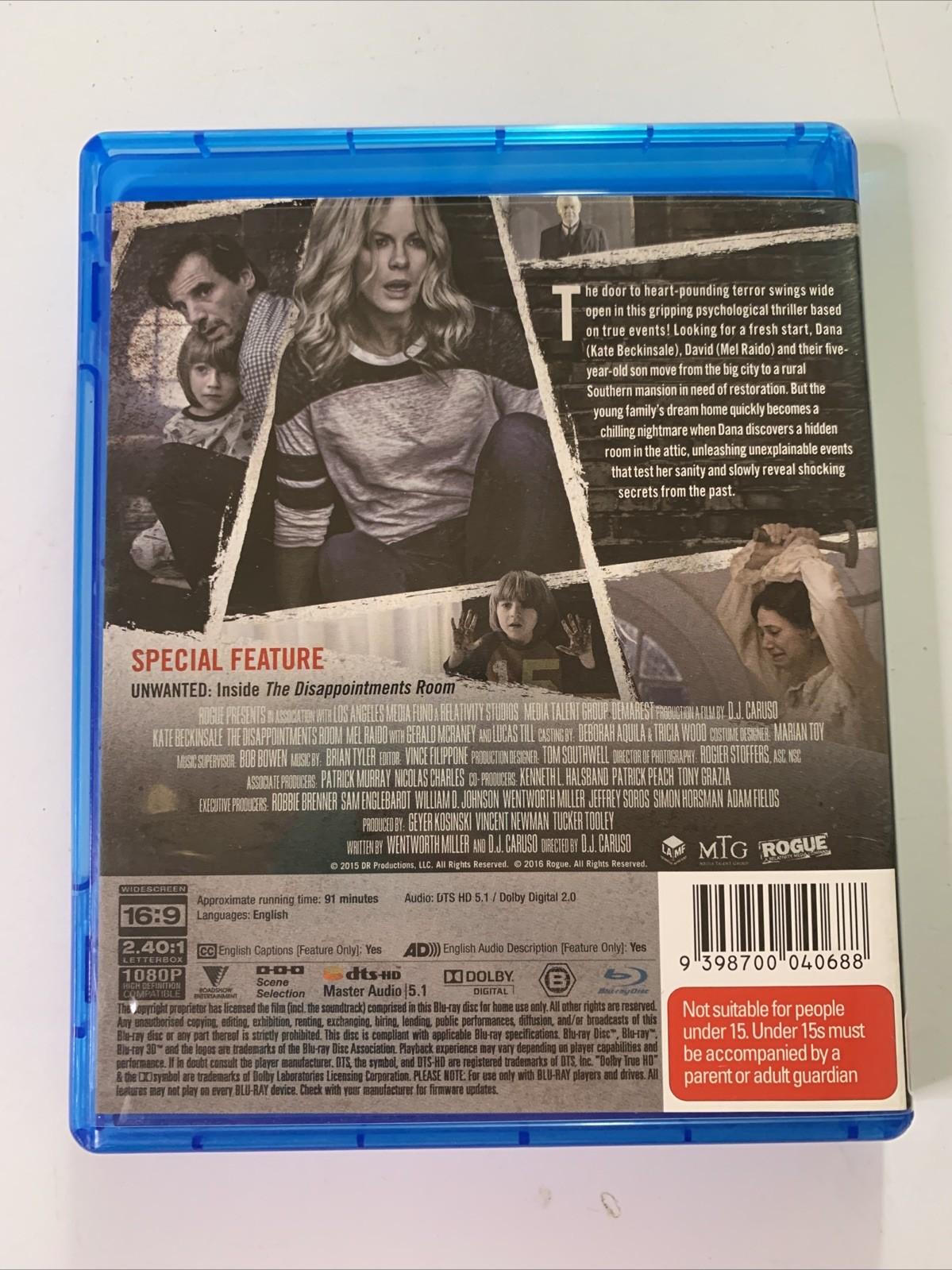 The Disappointments Room (Blu-ray, 2016) Kate Beckinsale, Mel Raido Region B