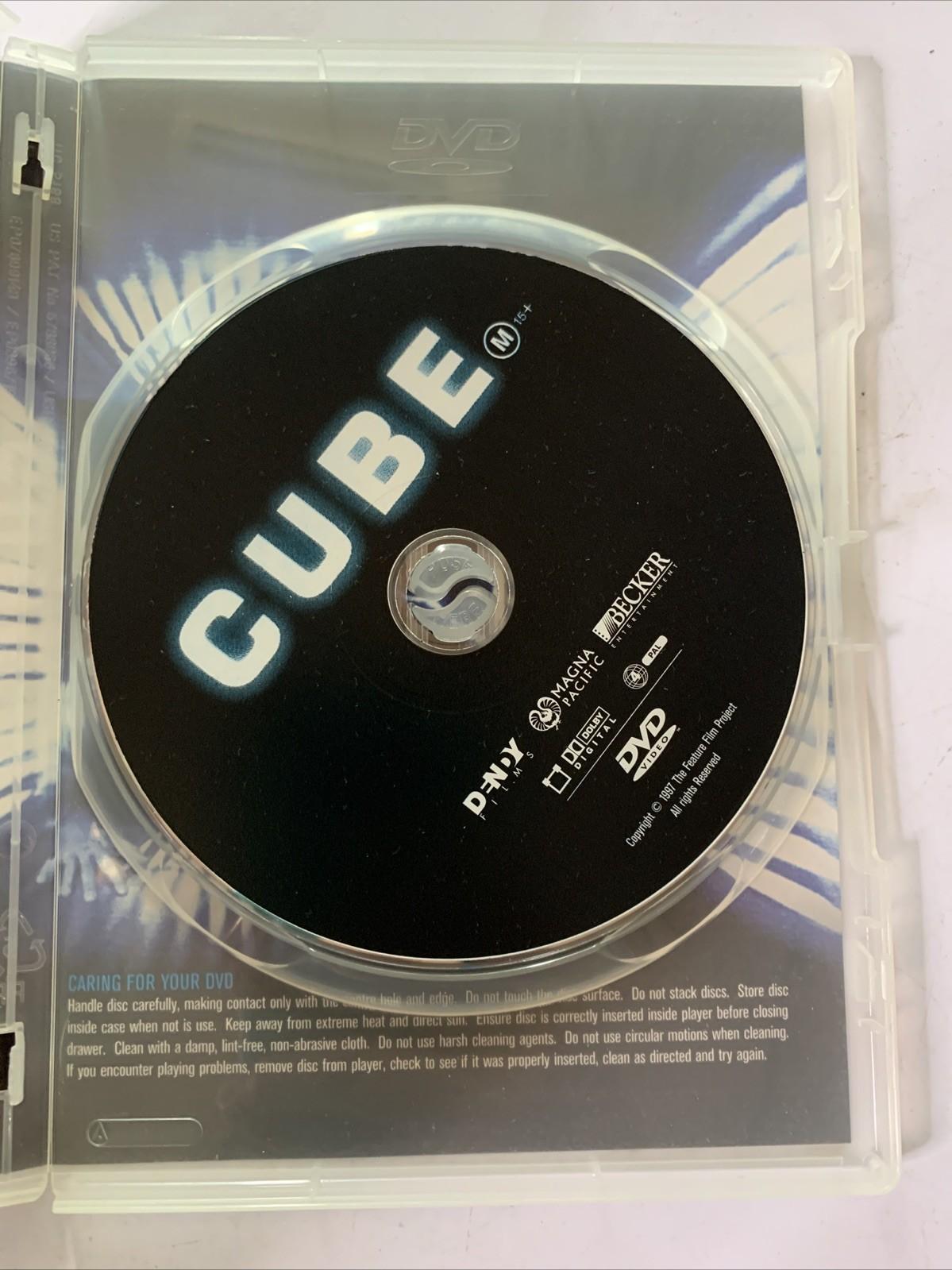 Cube (DVD, 1997) Nicole De Boer, David Hewlett, Maurice Dean Wint Region 4