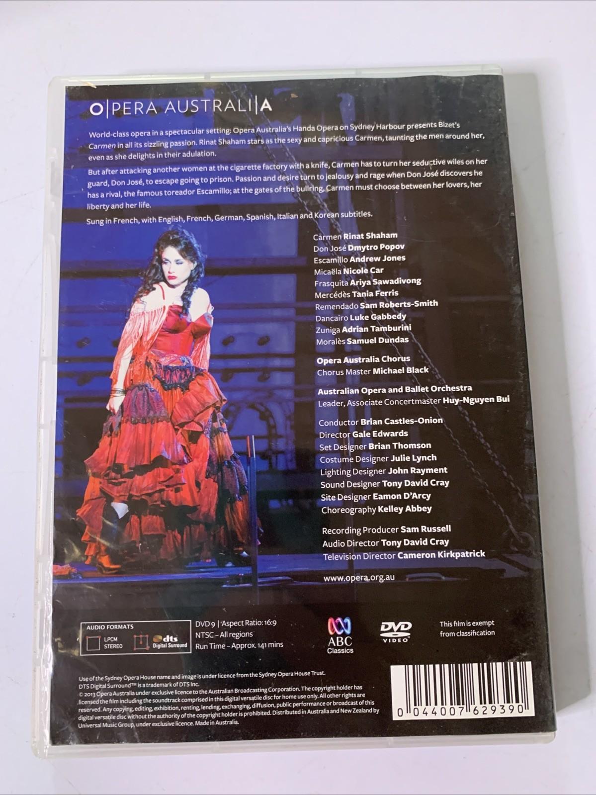 Carmen: Opera Australia On Sydney Harbour (DVD, 2015) Rinat Shaham All Regions