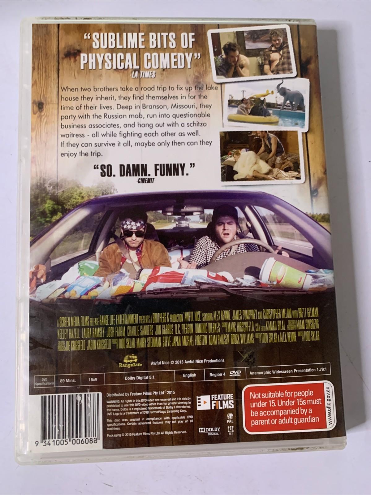 Awful Nice (DVD, 2013) James Pumphrey, Alex Rennie Region 4