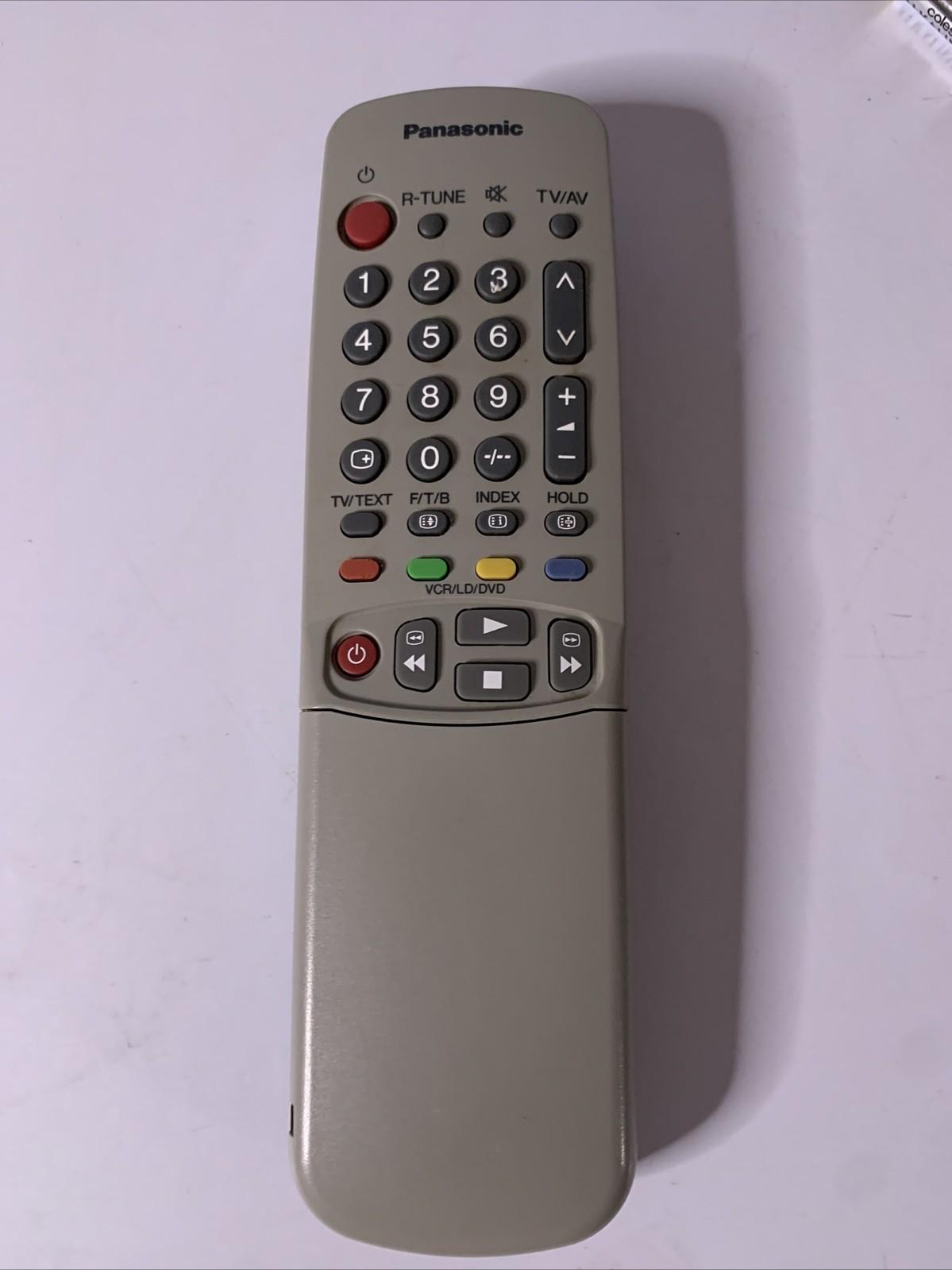 Genuine Panasonic EUR511044 VCR/LD/DVD Remote Control *Missing Battery ...