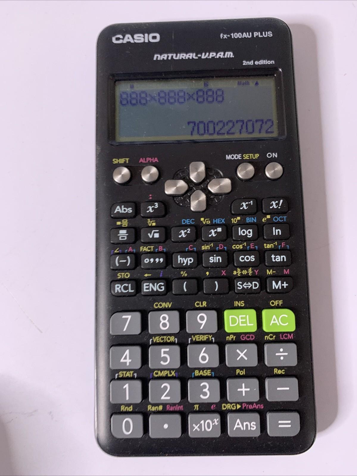 Casio FX-100AU PLUS 2nd Edition Scientific Calculator With Cover