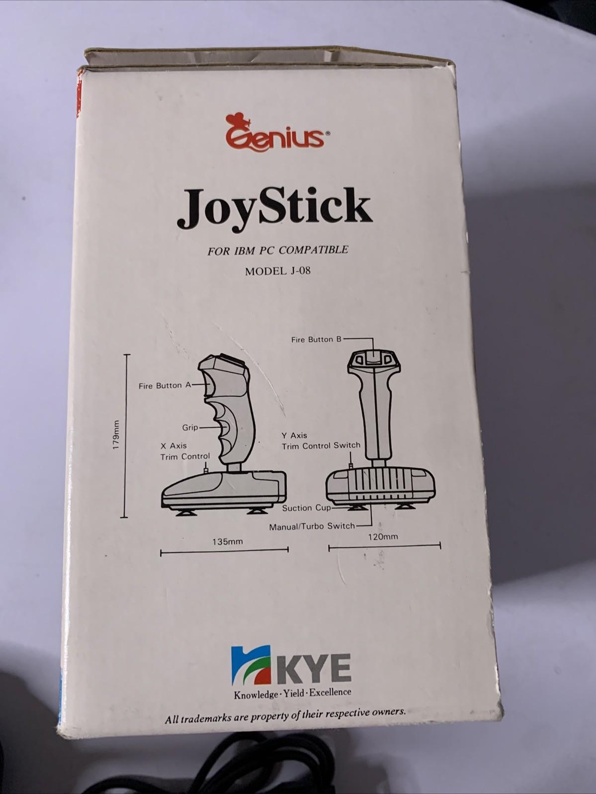 Genius Joystick Controller J-08 For IBM PC Wired Gameport