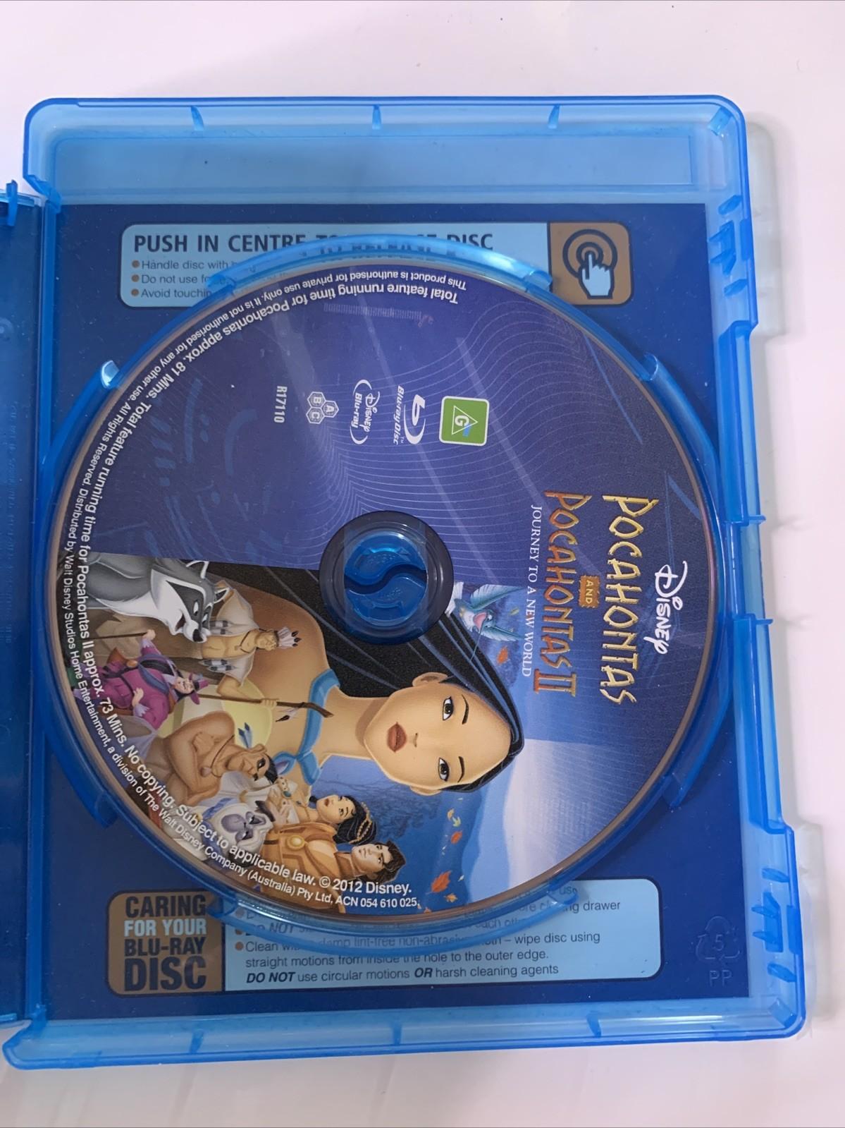 Pocahontas / Pocahontas II: Journey to a New World (Blu-ray, 1995) All Regions