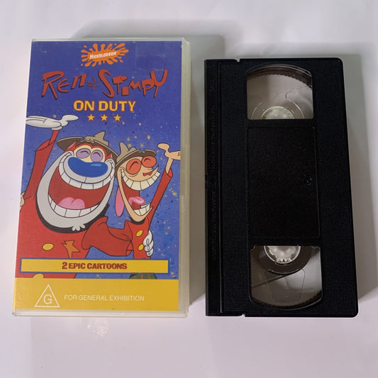 The Ren & Stimpy: Show On Duty (VHS, 1994) PAL