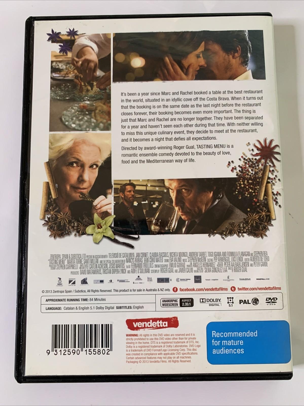 Tasting Menu (DVD, 2013) Stephen Rea, Fionnula Flanagan Region 4