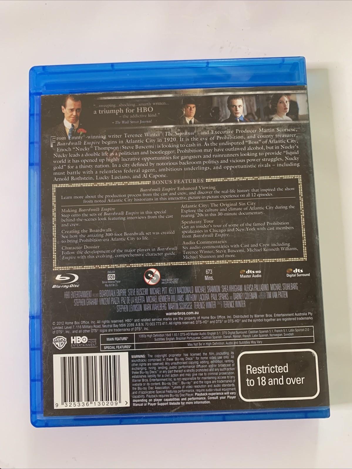 Boardwalk Empire : The Complete Season 1 (Blu-ray, 2010, 5-Discs) All Regions