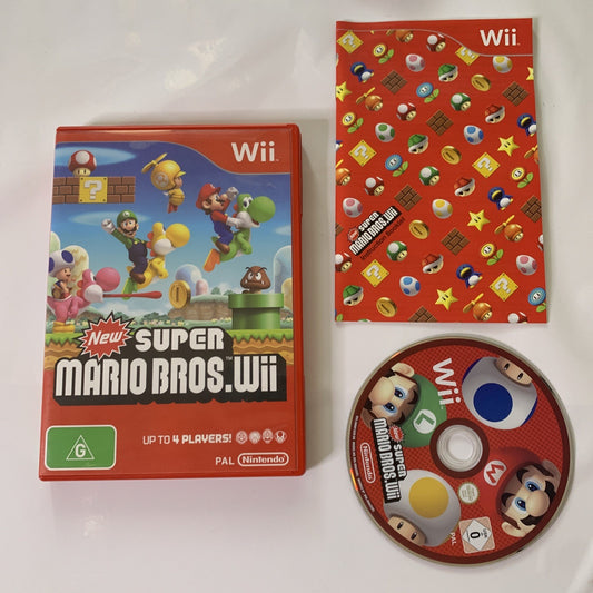 New Super Mario Bros. Wii (Nintendo Wii, 2009) PAL Game Complete