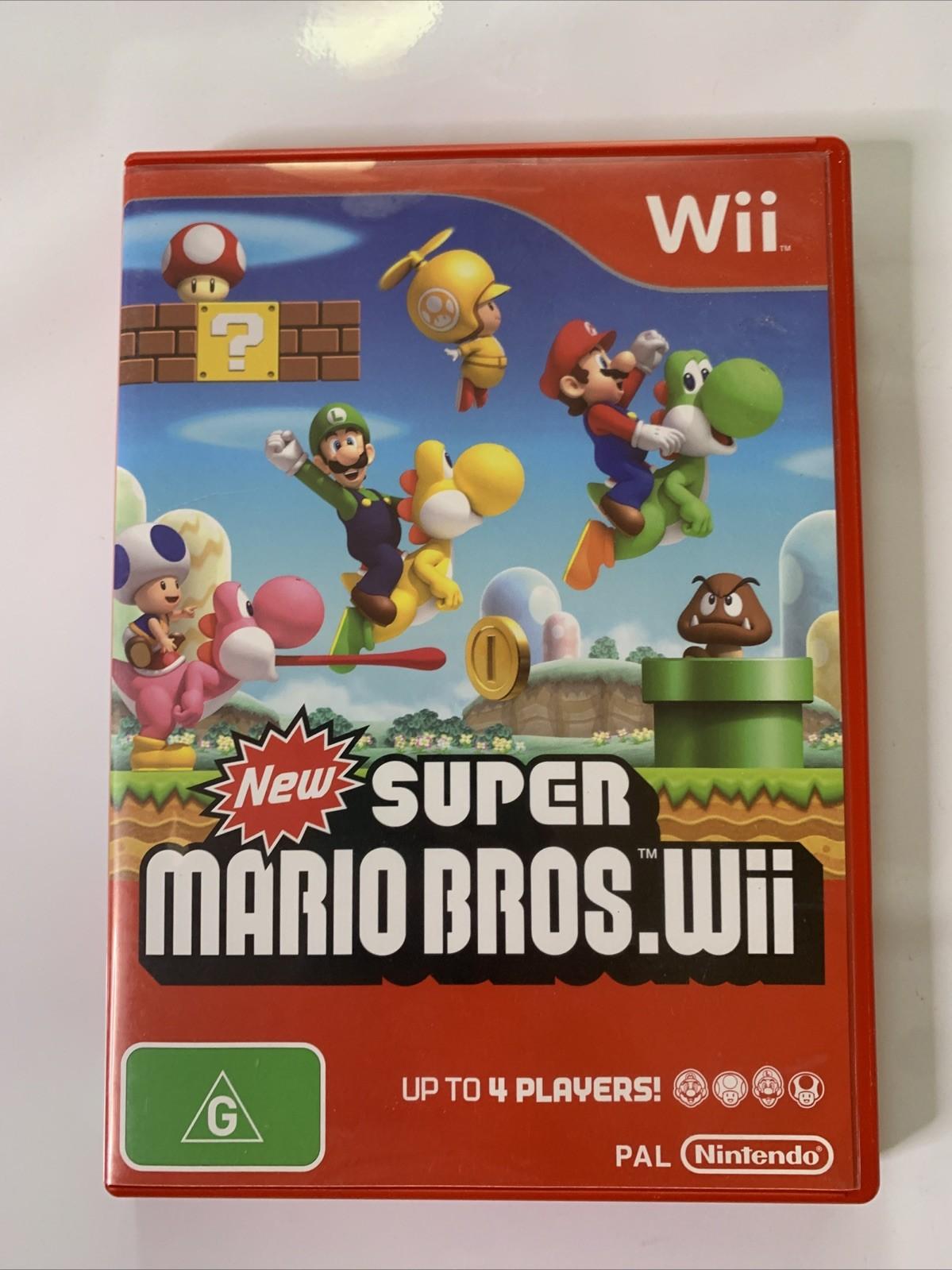 New Super Mario Bros. Wii (Nintendo Wii, 2009) PAL Game Complete