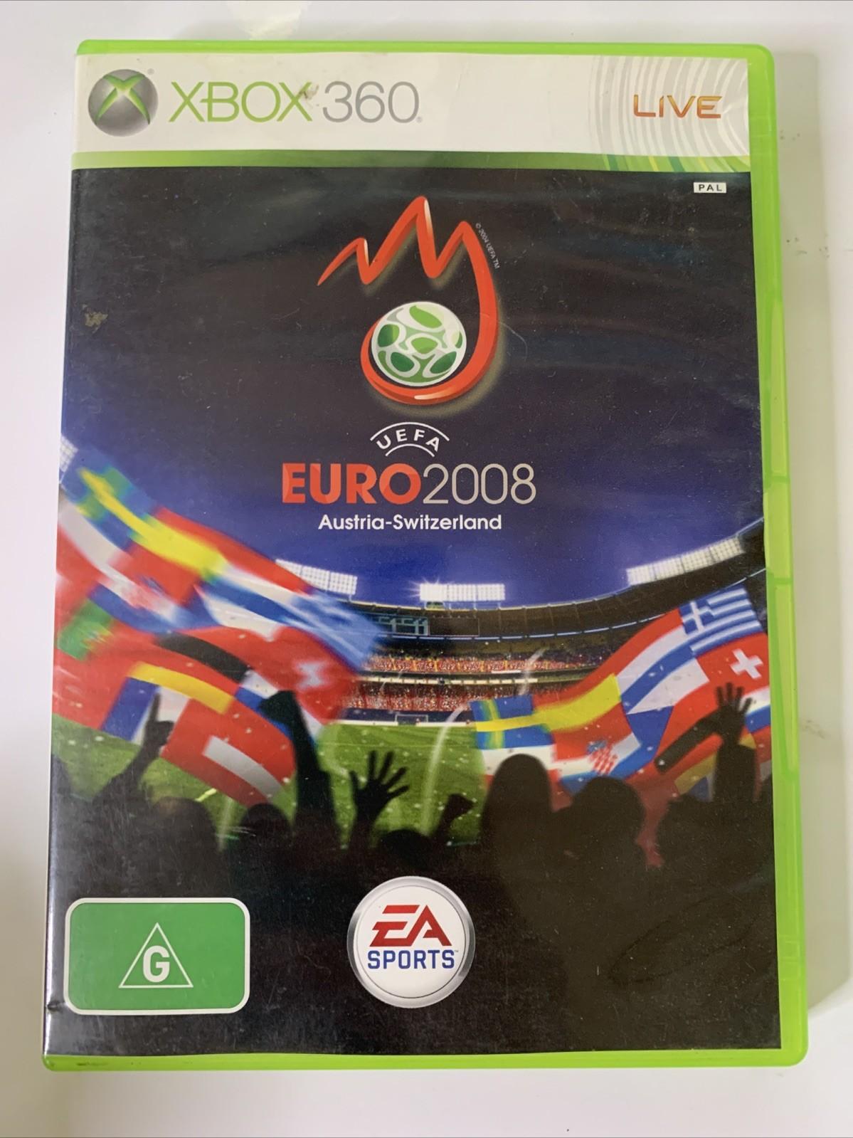 UEFA EURO 2008 Microsoft XBOX 360 PAL Football Soccer Game Complete