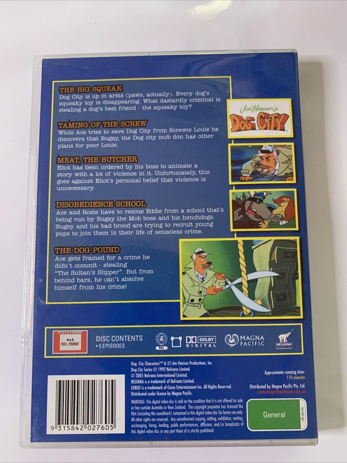Jim Henson's Dog City : Disobedience School (DVD, 1993) Animation Region 4